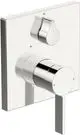 HANSA-Einhebelmischer-Fertigmontageset-fuer-Wanne-Brause-HANSALOFT-8760-Rosette-eckig-mit-Sicherungseinrichtung-Chrom-87603003 gallery number 1